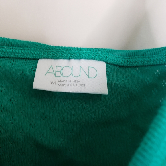 Abound pointelle cami tank top M green - Picture 4 of 5